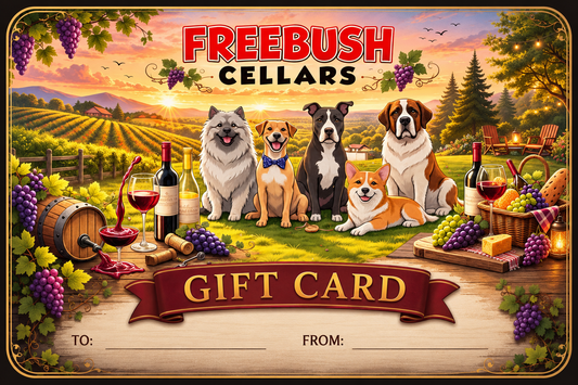 Freebush Cellars Gift Card (Physical Card)